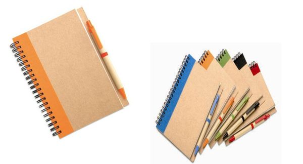 Cuaderno ecológico con pluma, Libretas ecológicas
